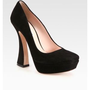 MIU MIU by Prada Curved Heel Pumps